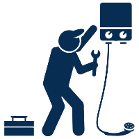 water heater maintenance icon